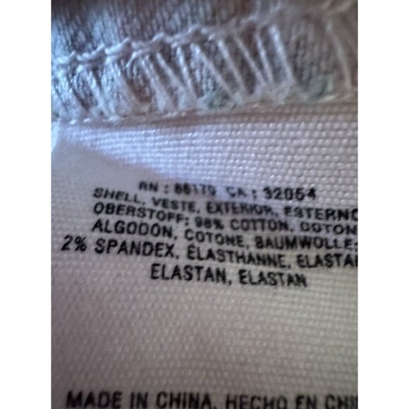 Maeve Anthropologie Skirt Size 8 Denim Red Flowers Pencil Knee Length 057 - Picture 6 of 8